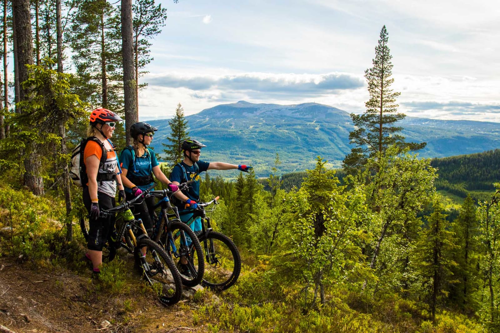MANGE MULIGHETER: Kommer du til Trysil som terrengsyklist har du mange muligheter å utforske. Foto: Per-Eivind Syvertsen. _ES_1377