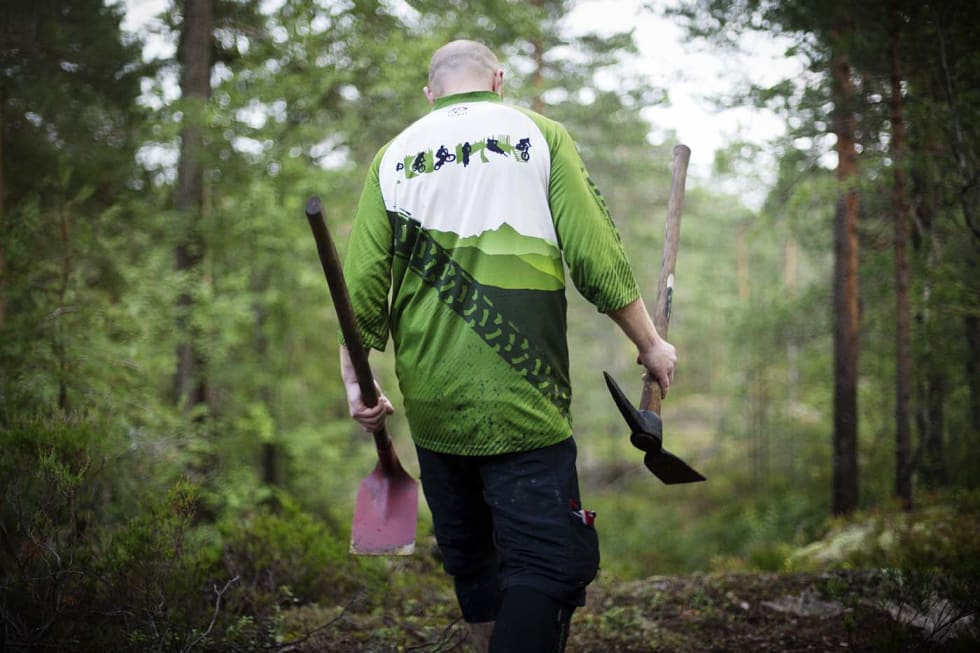 TIME PÅ TIME: Bjørn André har tilbragt mange hundre timer i Østmarka med jobben som prosjektleder. _63A2484