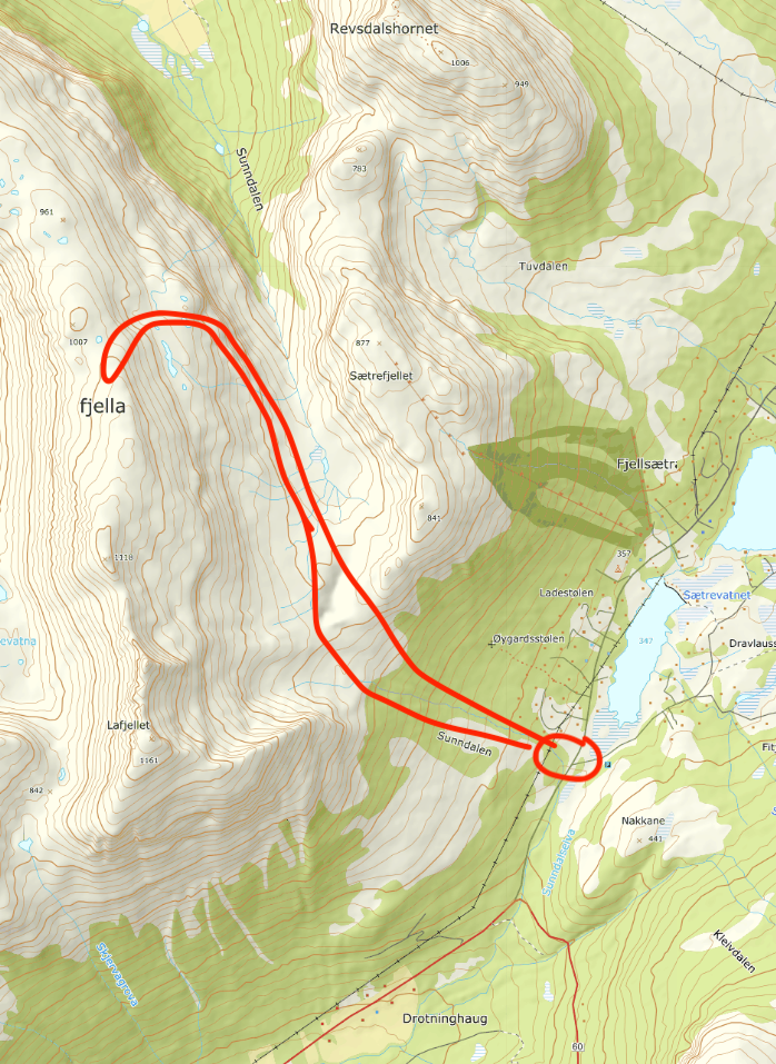 LANGFJELLA: Dette er blant turene Oscar Almgren tror du kan gå etter snøfallet. Langfjella