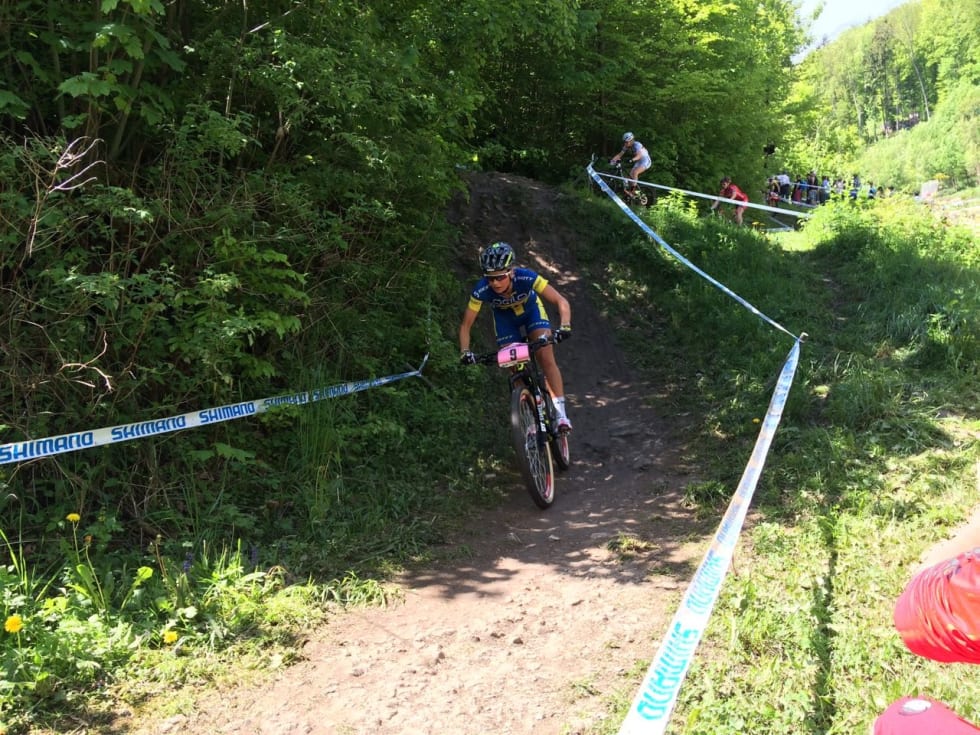 RÅ FRA START: Jenny Rissveds pangåpnet og syklet aller fortest på slutten.