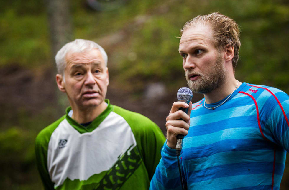 Øyvind Rørslett (til venstre) i NOTS Oslo og Omegn og Stian Bergeland, leder i NOTS sentralt, under åpningen av Pioneren i oktober. Foto: Snorre Veggan Øyvind Rørslett - Stian bergeland - Snorre Veggan 1400x924
