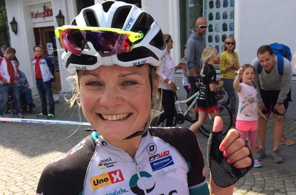 Emilie Moberg kan fort bli et nøkkelkort for Hitec i helgas verdenscuprunde Ronde van Drehnte i Nederland. Foto: Ladies Tour of Norway Emilie Moberg - LTON 2015 - Foto LTON 1400x924