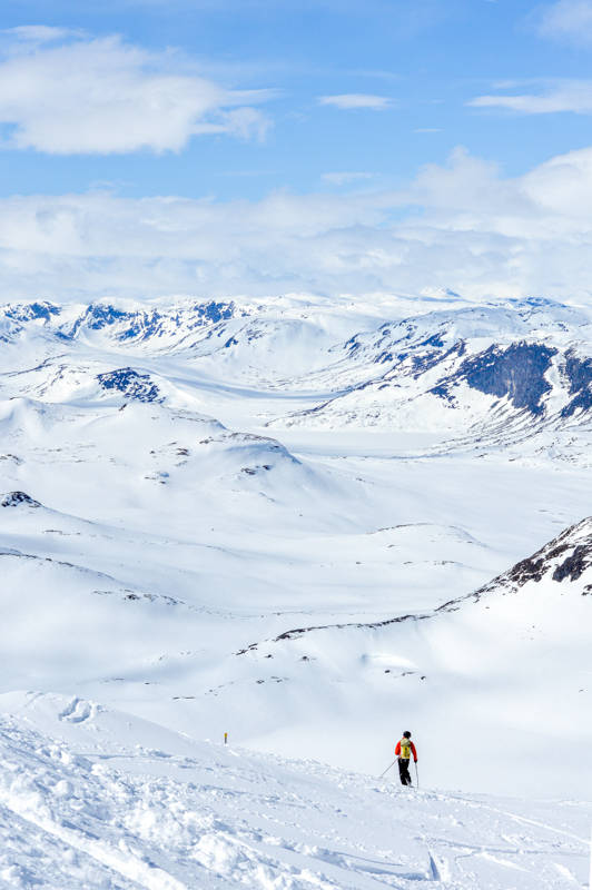FINE OMGIVELSER: Det blir ikke stort finere omgivelser enn dette. Tur i Jotunheimen