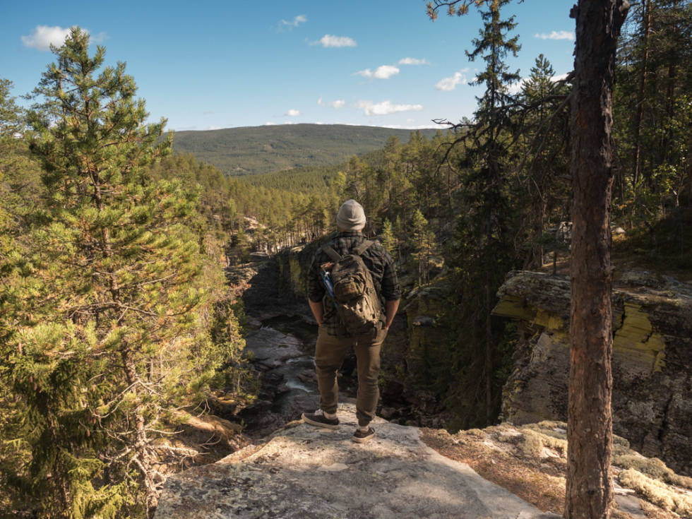 TUR: Rendalen gir deg en fin tur før du stuper utfor 21 meter. Foto: Morten Risberg Rendalen Tegningsfallet Dødsing Tur