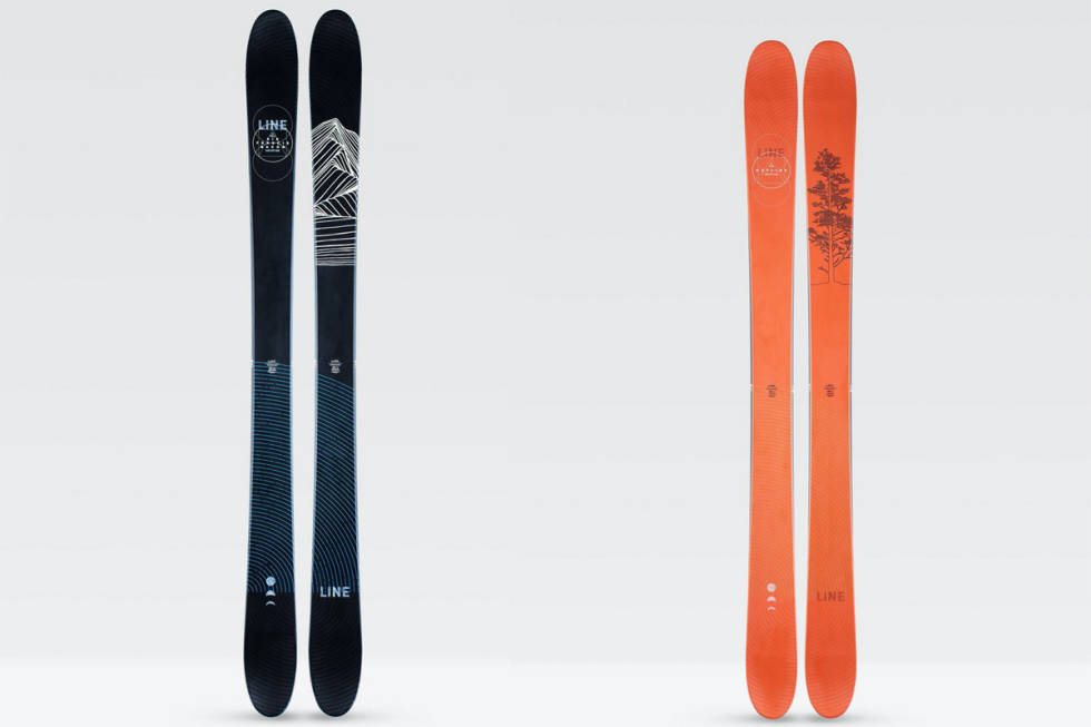 MODELLER: Slik ser årets modeller av Sir Francis Bacon og Outline ut. Foto: Line Line skis