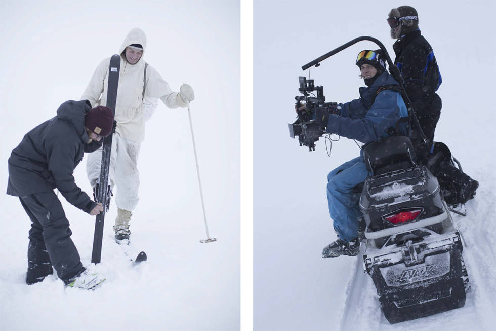 3 BELTEDOLLY: Even Sig- stad er ansvarlig for mange av de feteste filmklippene som viser skikjøring i ”Kampen om tungtvannet”. Foto: Thomas Kleiven Kampen om tungtvannet