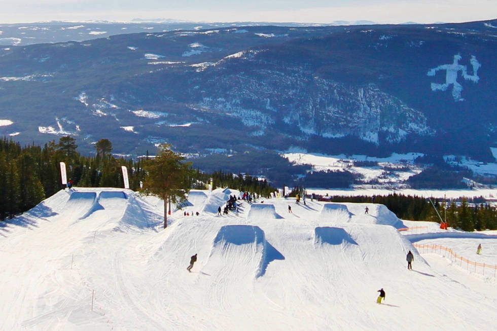 INGEN PARK: Det blir ingen slik park i Hafjell denne sesongen. Foto: Alpinco Hafjell Alpinco