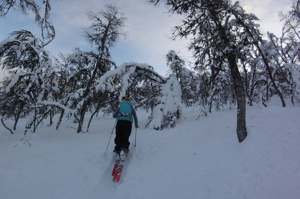 PÅ VEI OPP: Magnus Utkilen har for alvor oppdaget Hemsedal. Foto: Magnus Utkilen PÅ VEI OPP: Magnus Utkilen har for alvor oppdaget Hemsedal. Foto: Magnus Utkilen