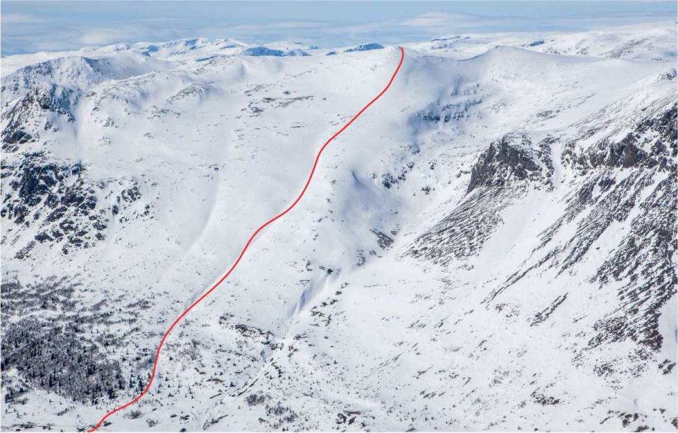 HEMSEDAL: Trolig vil flere vurdere topptur i Hemsedal i helga. Foto: Espen Schive / Trygge toppturer. Nibbi