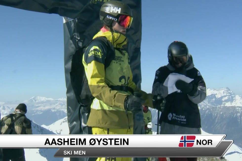 PÅ START: Øystein Aasheim på start i Nandez. Foto: Skjermdump Øystein Aasheim