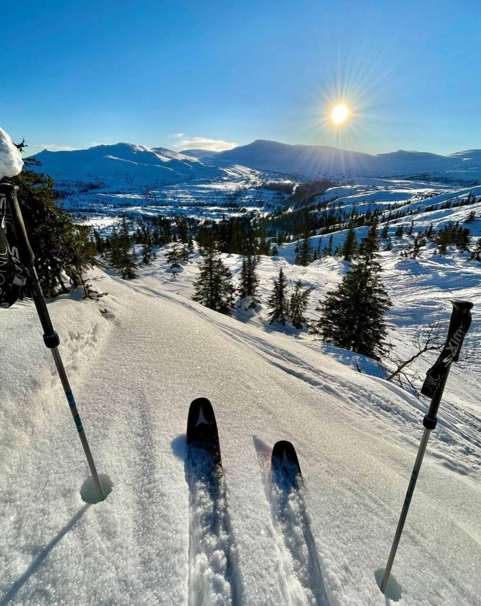Skikkelig vinterdag! Foto: Øystein Tambur Høgevarde