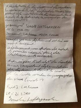 Eksempel på Passerseddel passerseddellagravekorona