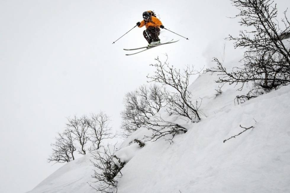 FRIKJØRINGSPARADIS: Raulandsfjell byr på svært god frikjøring. Her er Espen Arnesen. Foto: Magnus Tjønn Raulandsfjell