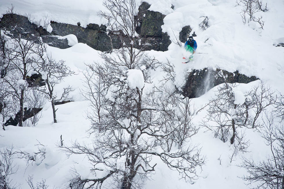 RAUDALEN: Her er Fri Flyts redaktør Henning Reinton i Raudalen. Foto: Vegard Breie Henning Reinton i Raudalen