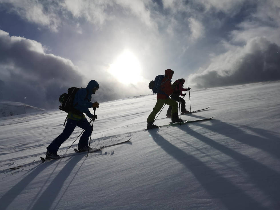 Bildet er fra Hemmestadfjellet i Kvæfjord utenfor Harstad, søndag 21.03. Mye vær i helga oppe i nord som gjorde at de store toppene uteble, men ganske så vakkert. Foto: Siv Kristoffersen Hemmestadfjellet