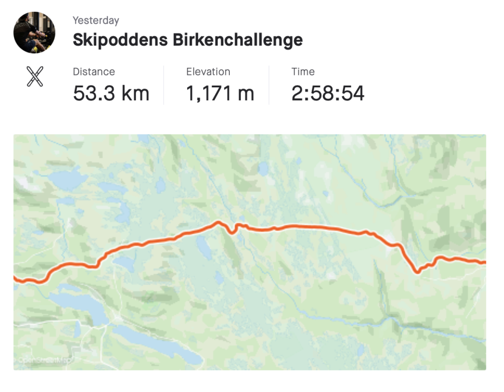 BEVISET: Skjermdump fra Pølsa sin Strava-profil. Foto: Skjermdump Øystein Pettersen Strava