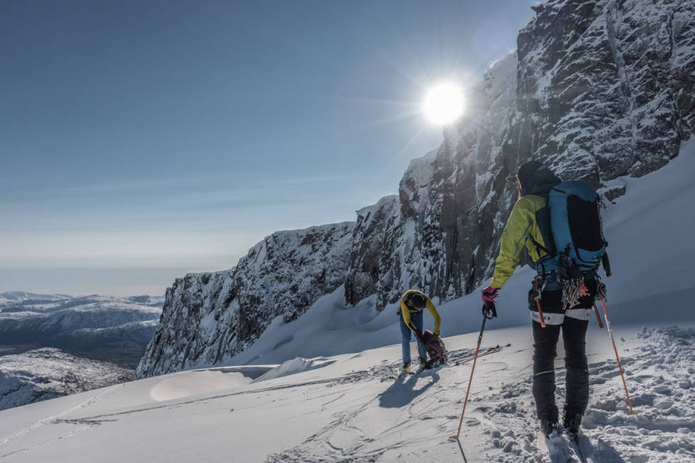 HØSTSKI: Finn og Kaj gjør seg klar for de første svingene- Foto Alexander Nordvall Ofoten Skjomen