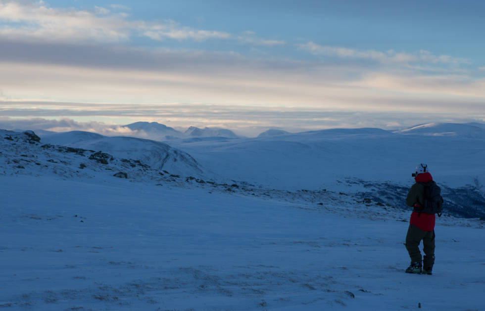 SNØHETTA: Snøhetta sett fra toppen av Vangslia. Foto: Tore Meirik Snøhetta