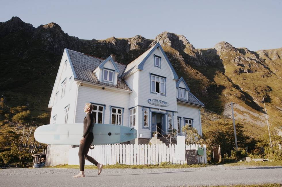 OVERNATTING: Det er flere steder å overnatte, blant annet på Stad Surfing. Foto: Stad Surfing Stad Surfing