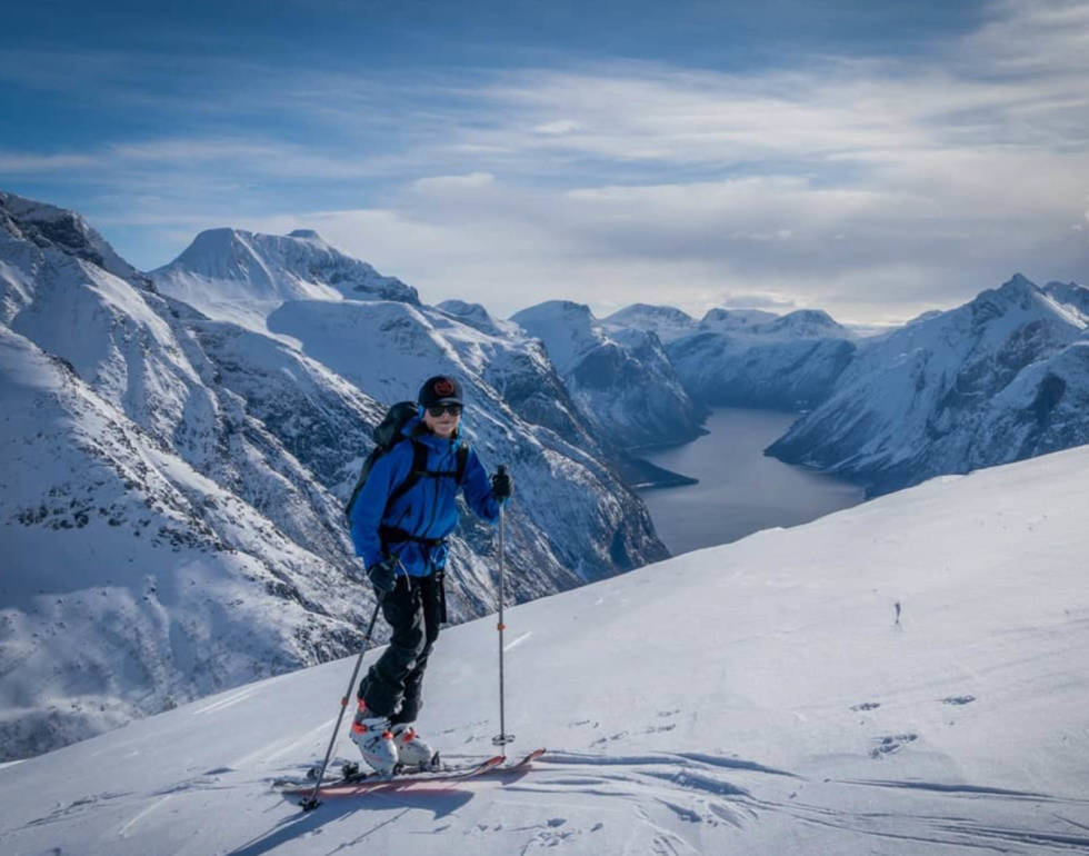 Far og sønn på Goksøyra! Foto: Stian Skram Eresfjord