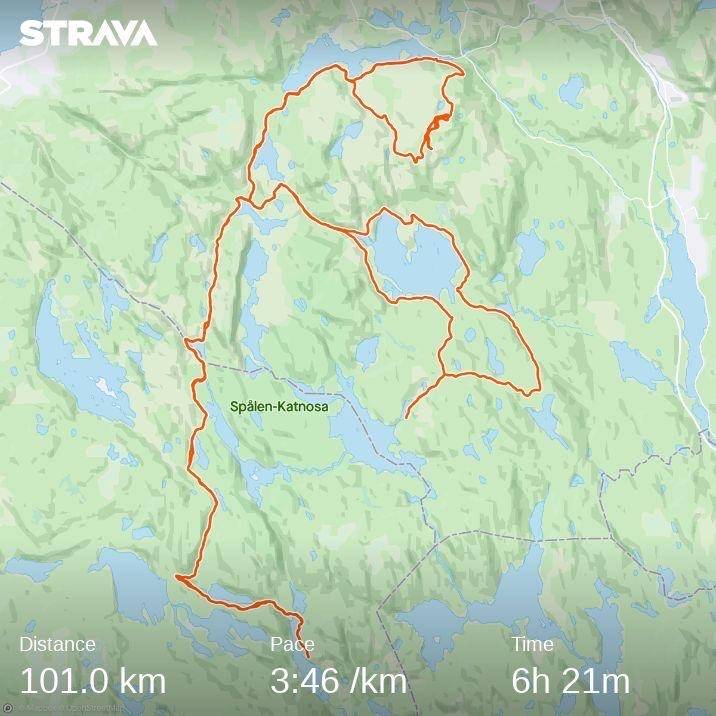 TUREN: Det var denne turen Christopher Frankum gikk. Foto: Christopher Frankums Strava Strava