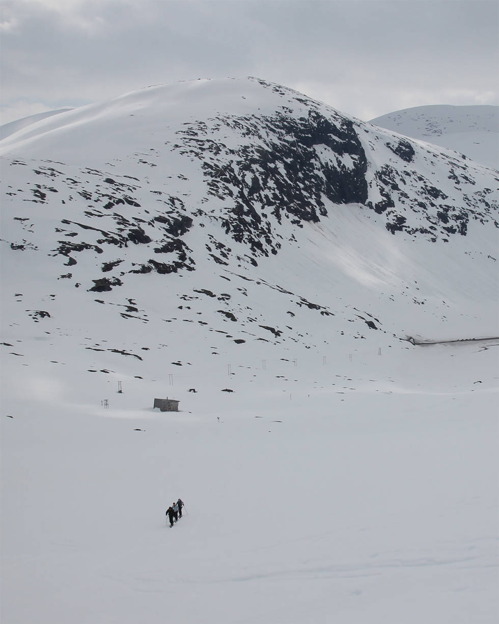 På vei mot Sætreskarsfjellet. Foto: Arnt Flatmo Stryn