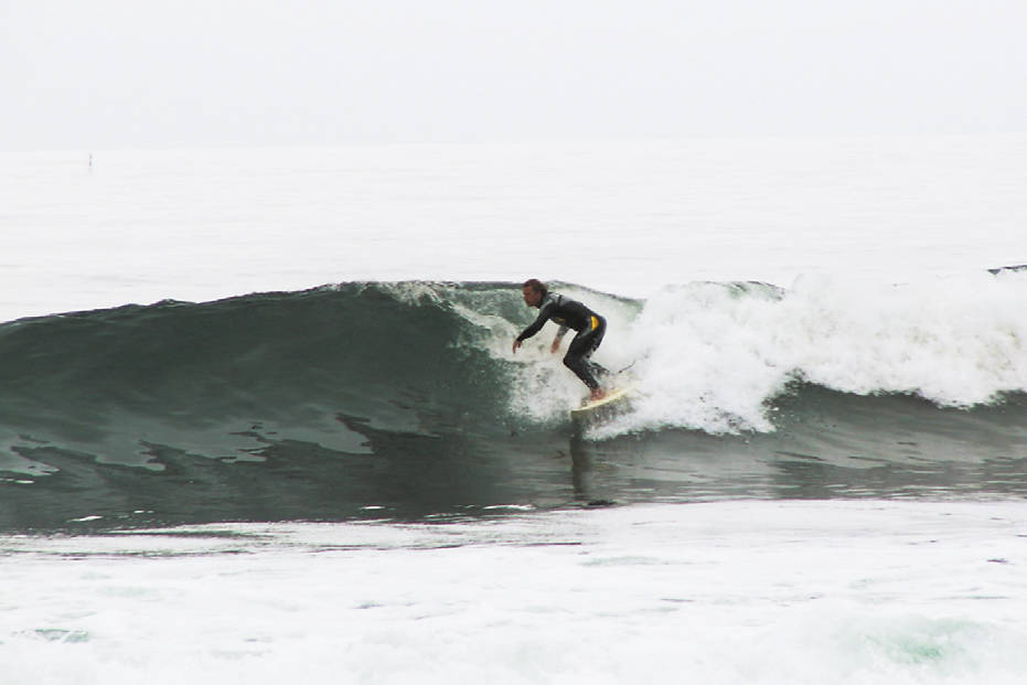 ByR på BølgeR: Det er flotte forhold for bølgesurfing i Vesterhavet. Foto: Sjoerd Kok Jylland