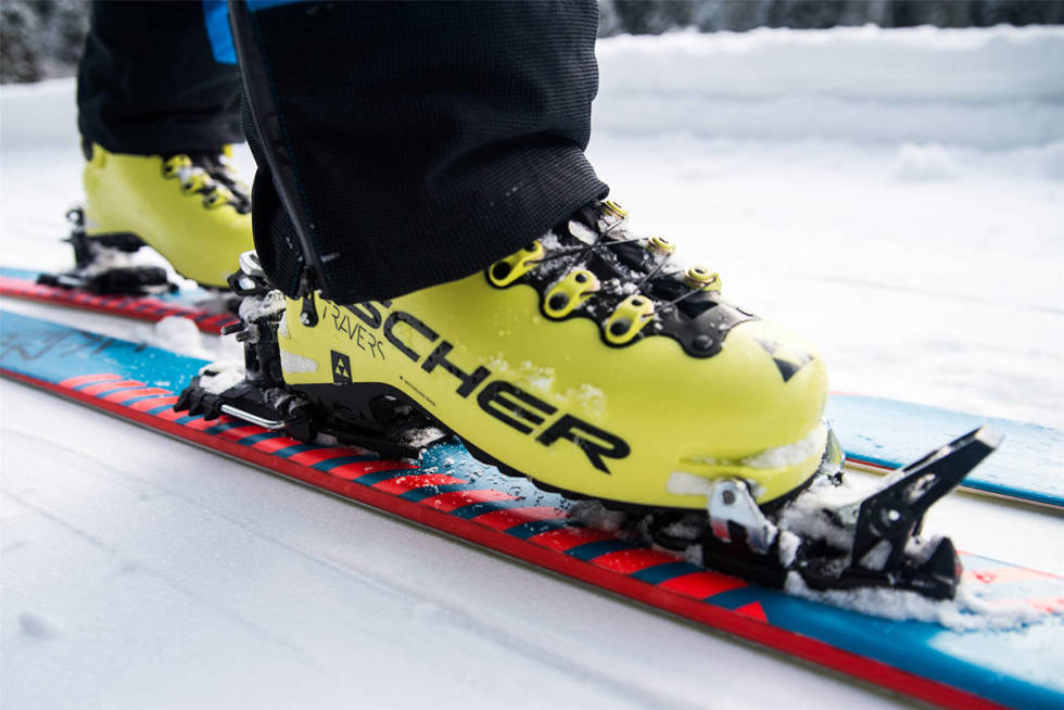 TESTSTØVLER: Fischer Traverse CS, som ble testvinner. Fischer Traverse CS