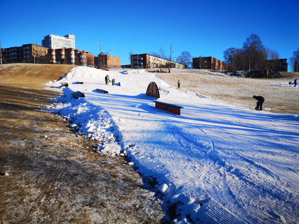 PARK: Slik så parken ut rett før helgen. Foto: Henrik Alpers Torshovdalen park