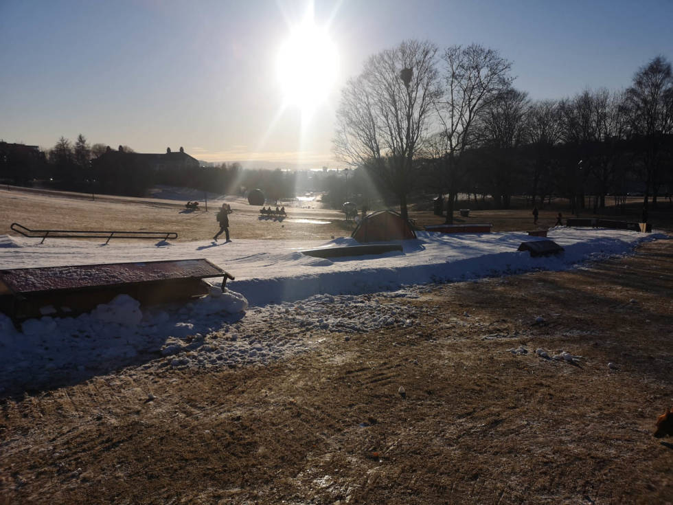 PARK: Parken på Torshov inneholder en rekke ulike elementer. Foto: Henrik Alpers Torshovdalen park