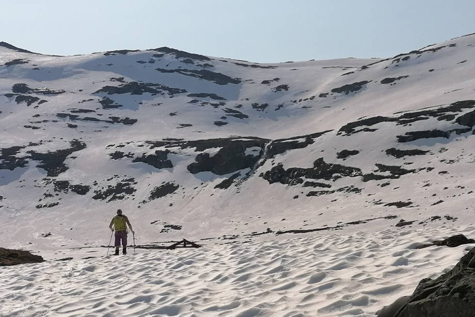 LANG SESONG: Det går mot en lang sesong i Jostedalen. Foto: Privat Vangsen Bjørnar Bjørhusdal