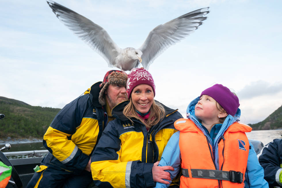 OPPLEVELSER: Familien har opplevd mye i løpet av året. Foto: Christer Rognerud Måke på Villmarksfamilien