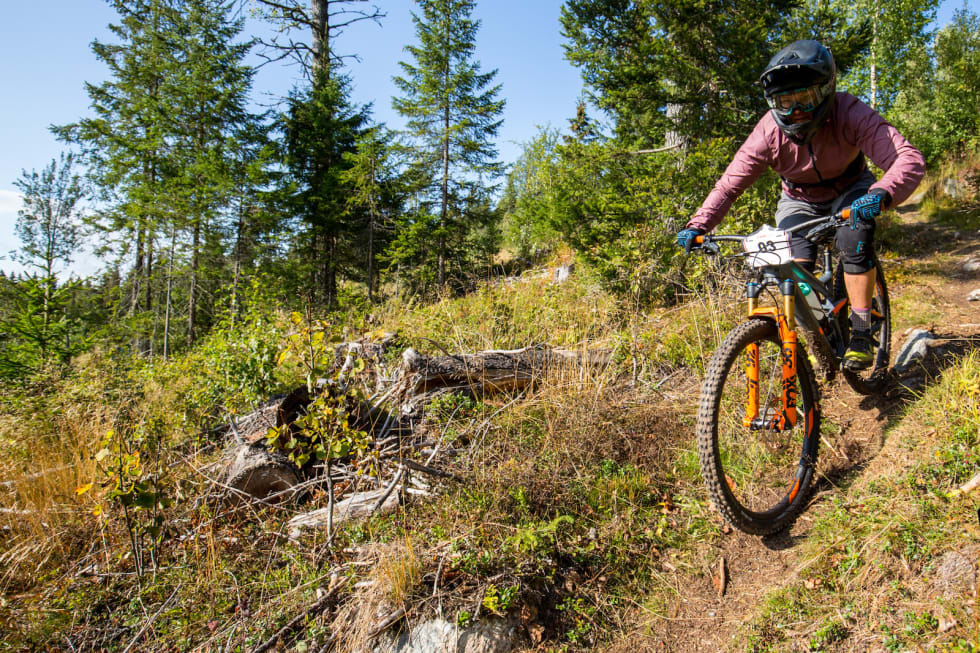 Hilde Sangesland Strædet var raskeste dame på Nesbyen Enduro og tok dermed sin andre NM-tittel denne sesongen. Foto: Sylvain Cavatz