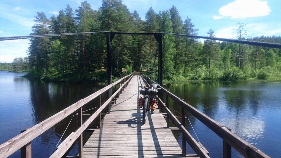 Fra Spania til Skandinavia - Nina Gässler frydet seg over turen. Å sykle alene plager henne ikke. Foto: Nina Gässler Trysil Gässler 1400x