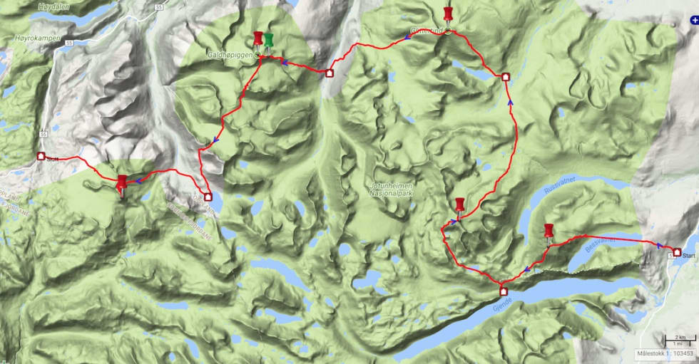 ORIGINALEN: Sondre Kvambekk gikk det som anses å være den originale Høgruta. Høgruta på 14-37-51 Sondre Kvambekk 1200x626