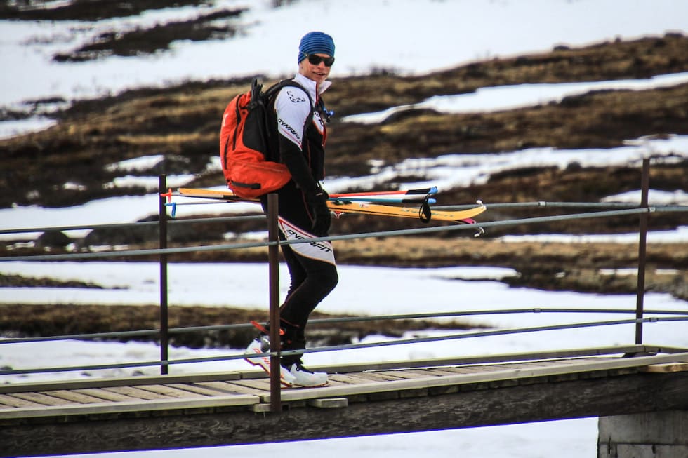 HEI OG HA DET: Sondre Kvambekk traff mye kjentfolk fra Spiterstulen til mål. Foto: Geir Arne Myren Sondre Kvambekk - Spiterstulen - Foto Geir Arne Myren 1200x800