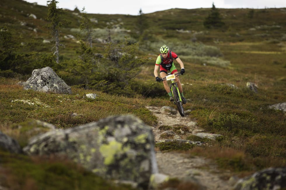 PÅ NINER: Forumdiskusjoner til tross, twentyniner fungerer altså til å sykle fort med. (foto: Kristoffer H. Kippernes) _IPP6269