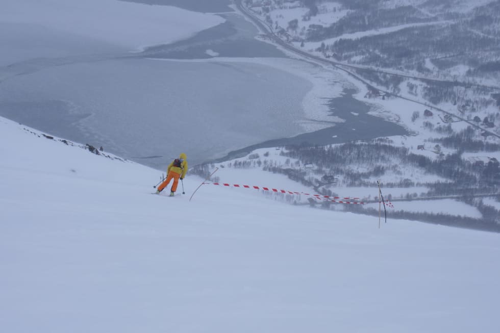 Litt utsikt på vei ned. Foto: Morten Fuggeli Litt utsikt nedover - Langfordrennet 2018 - Morten Fuggeli 1200x800