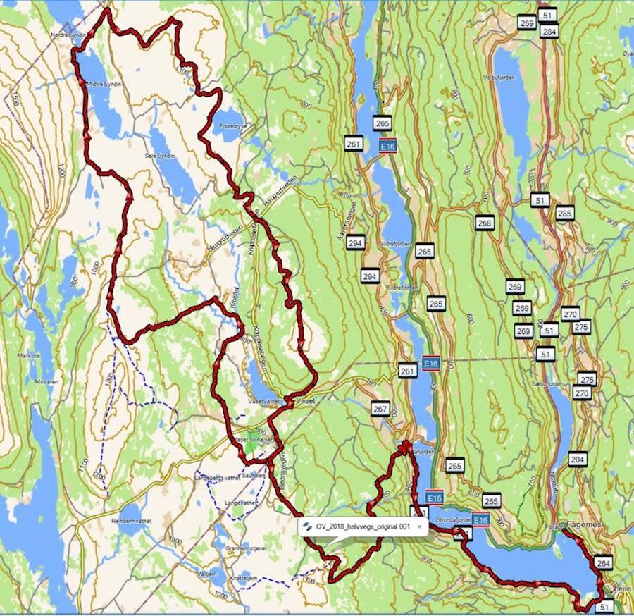 Offroad Valdres Halvvegs. Illustrasjon: Offroad Valdres Halvvegs 2018 900x