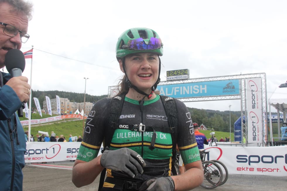 Hedda Brenningen Bjørklund ble nummer åtte totalt i kvinner elite. Foto: Ingeborg Scheve