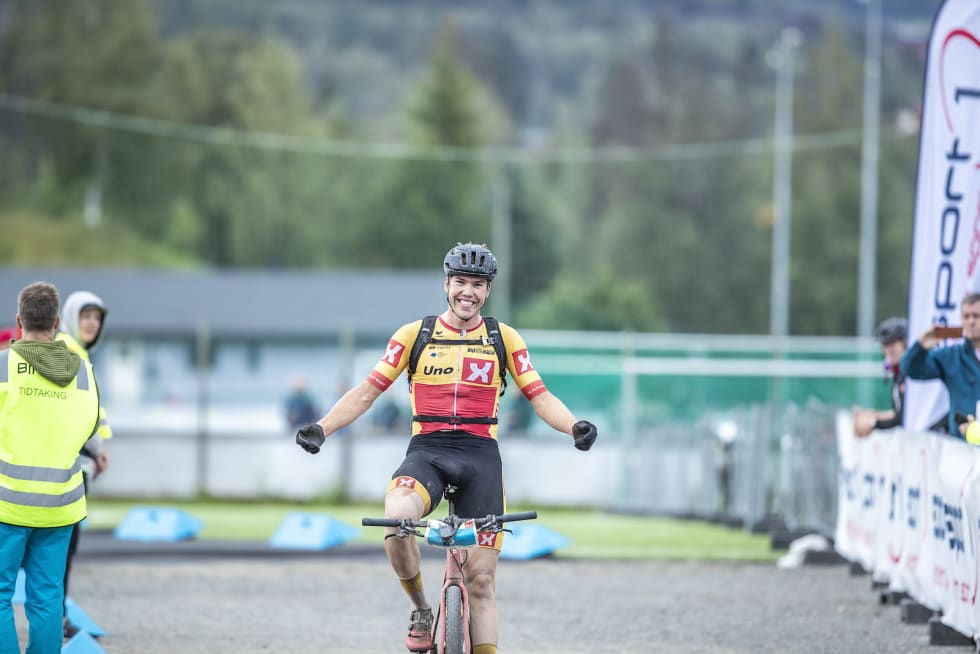 Erik Nordsæter Resell på vei inn mot mål, 47 sekunder bak vinneren. Foto: Pål Westgaard