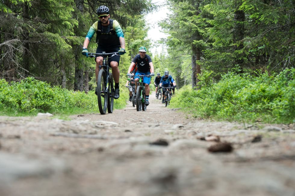 Stisykling blir stadig mer populært og når stadig flere miljøer. Foto: Eirik Volen Trondheim stisykkelfestival 2018 trail - Eirik Volent 1400x933