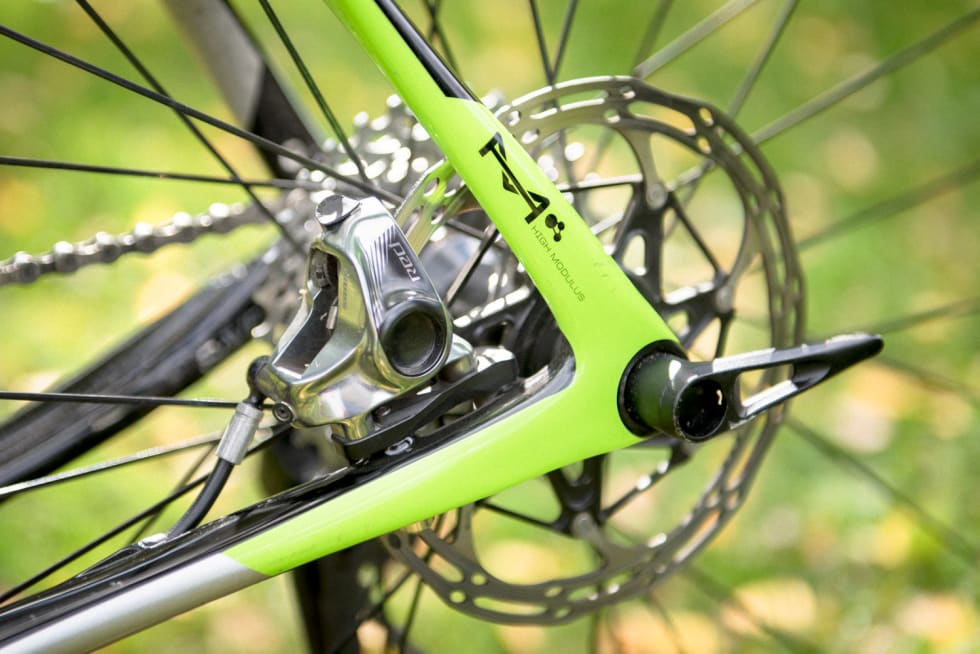 ETABLERT: Cannondale brukte lang tid på få gjennomgående aksling bak, men standarden synes nå endelig å være etablert.