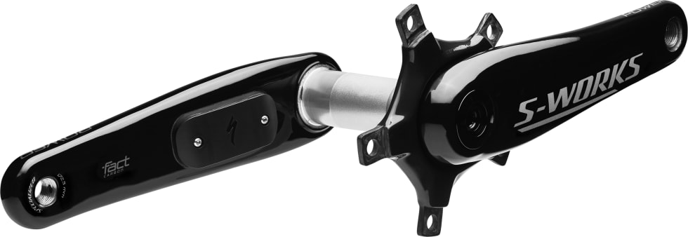 BEGGE BEIN: Specialized kaster seg på effektmåler-kjøret med sin nye S-Works-krank med tosidig måling. 48118-200_COMP_SW-POWER-CRANKS-DUAL_TARBLK_HERO