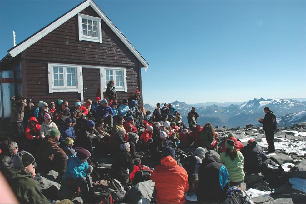 På toppen av Fanaråken. Foto: Sandra Lappegard