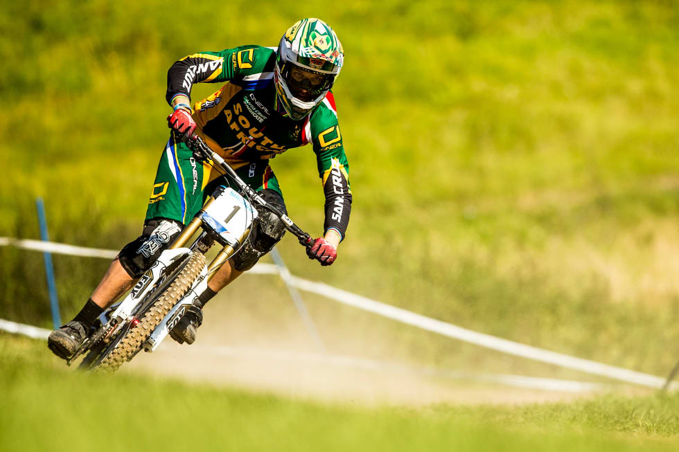 LEGENDE: Med 17 verdenscupseiere i utfor er Greg Minnaar nå tidenes mestvinnende i verdenscupen i utfor, sammen med lagkamerat Steve Peat. Foto: Sven Martin fra Hafjell.