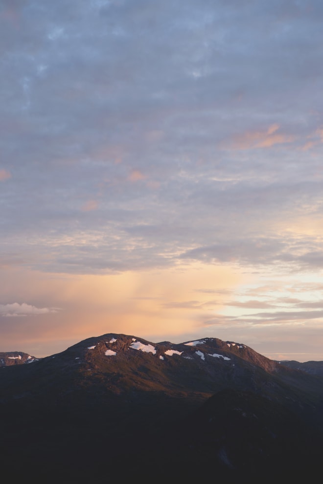 middagsfjellet kveldssol