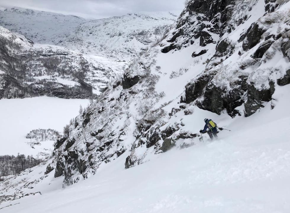Bolledalen. God snø og fine fallinjer. Foto: Audun Homøy Røhrt