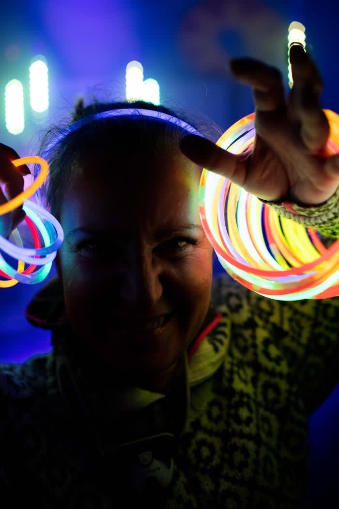 Glowstickfest. Foto: Per Finne