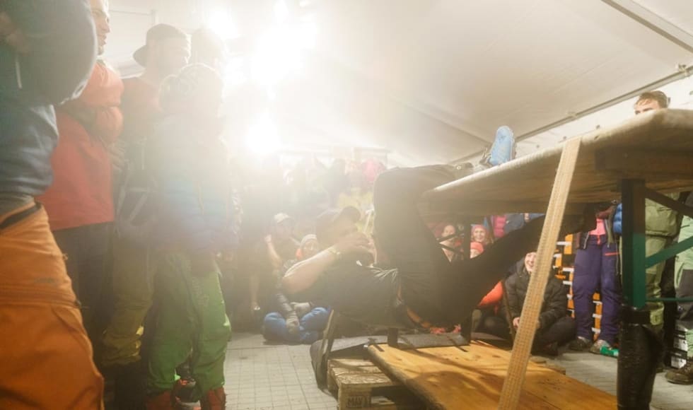 Uformell buldrekonkurranse. Foto: Per Sandnes